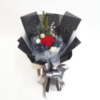 내부 다발 높이 전체약30cm 폭(지름)약15cm
외부포장  높이 전체약35cm 폭(지름)약25cm
색상은 포장컬러에 맞게 전체분위기를 
같은 톤으로 데코레이션합니다.