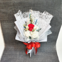 내부 다발 높이 전체약30cm 폭(지름)약15cm
외부포장  높이 전체약35cm 폭(지름)약25cm
색상은 장미컬러에 맞게 전체분위기를 
같은 톤으로 데코레이션합니다.