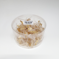 사  이  즈  길이 4.5cm 핀길이부분 2.5cm
색       상  그린(은색핀), 반투명(금색핀)
주문단위  1통(100ea)